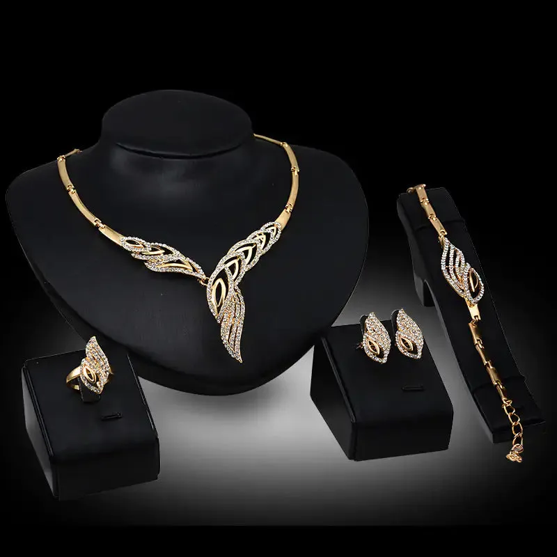 Gold Indian Bridal Jewelry Sets - Mix Style Gold Indian Bridal Jewelry Sets
