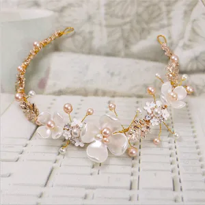 Golden Hoop Luxury Wedding Hair Jewelry