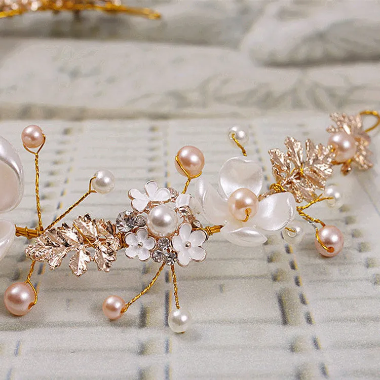 Golden Hoop Luxury Wedding Hair Jewelry