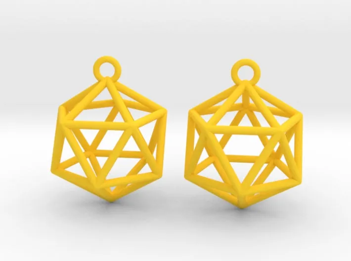 Icosahedron Earrings (Nylon)