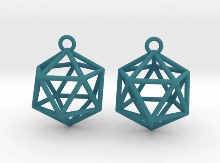 Icosahedron Earrings (Nylon)