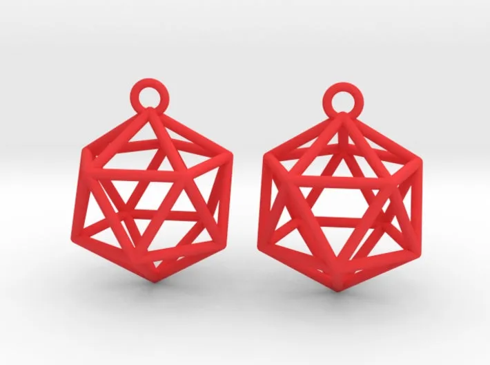 Icosahedron Earrings (Nylon)