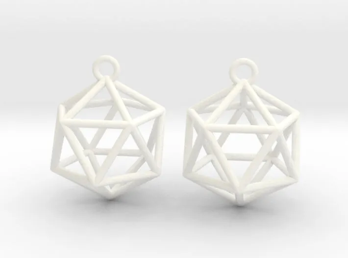 Icosahedron Earrings (Nylon)