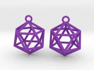 Icosahedron Earrings (Nylon)
