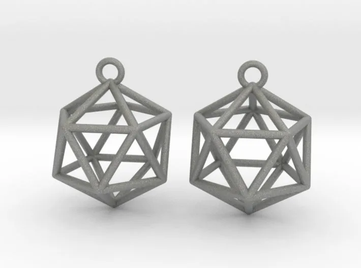 Icosahedron Earrings (Nylon)