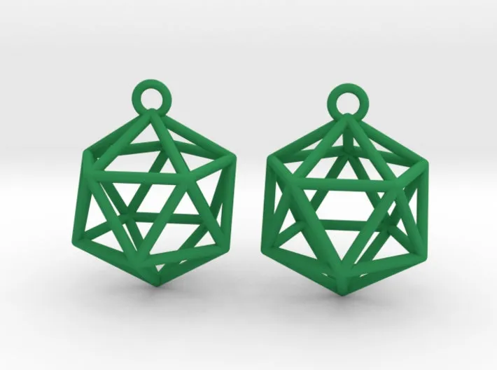 Icosahedron Earrings (Nylon)