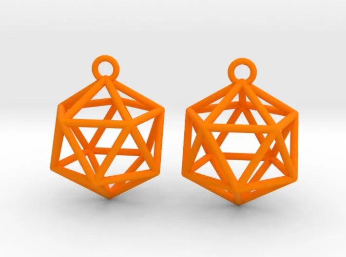 Icosahedron Earrings (Nylon)