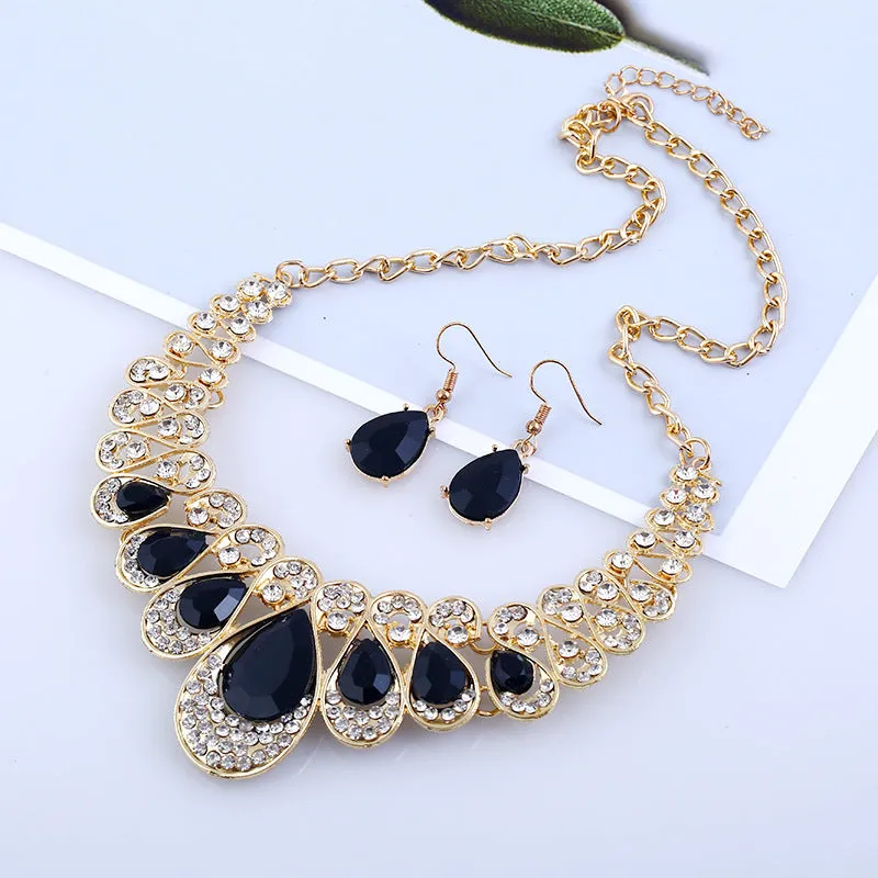 Jewelry Fashion Necklace Earrings Set