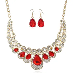 Jewelry Fashion Necklace Earrings Set