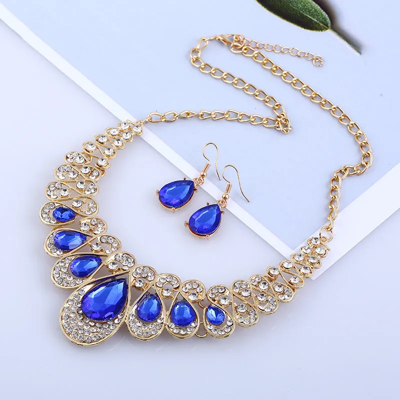 Jewelry Fashion Necklace Earrings Set