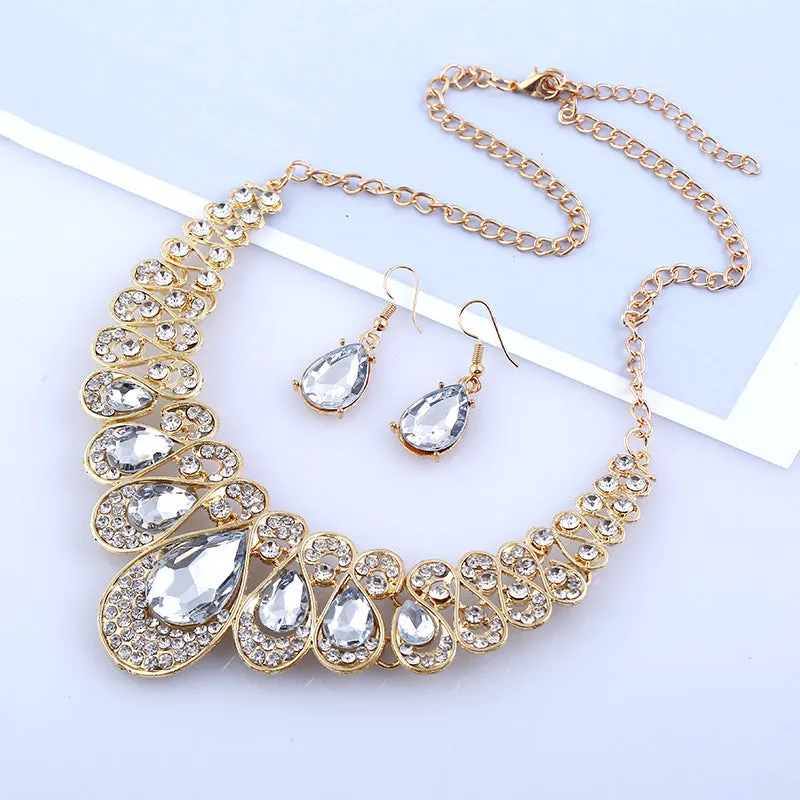 Jewelry Fashion Necklace Earrings Set