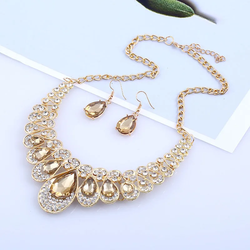 Jewelry Fashion Necklace Earrings Set