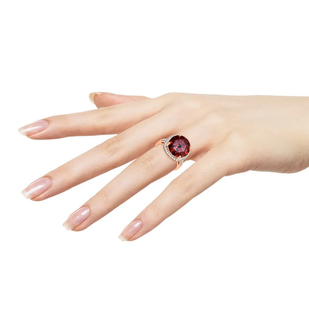 KATARINA 5 3/4 cttw G-H I2-I3 Diamond and Gemstone Halo Engagement Ring
