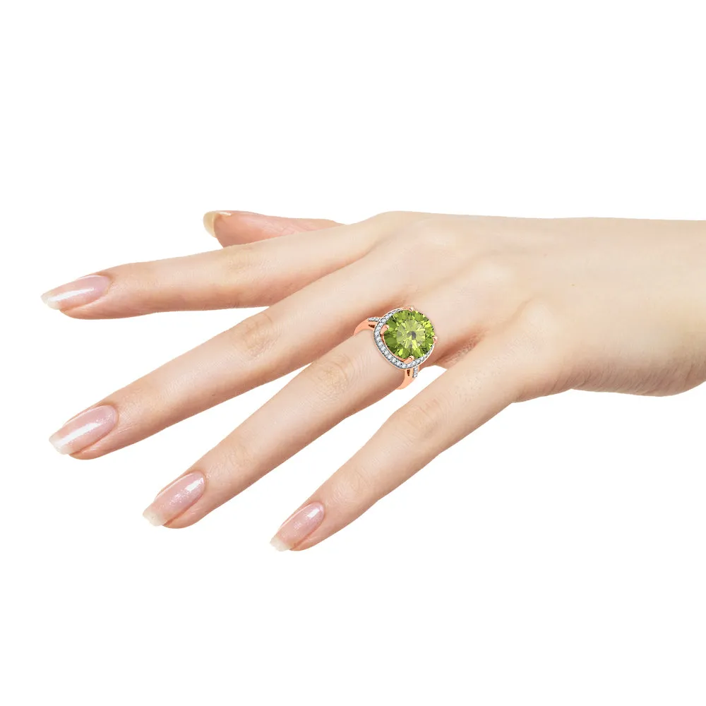 KATARINA 5 3/4 cttw G-H I2-I3 Diamond and Gemstone Halo Engagement Ring