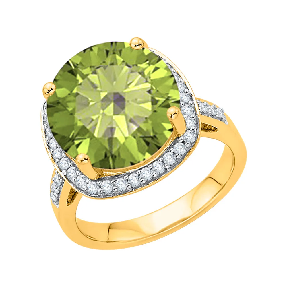KATARINA 5 3/4 cttw G-H I2-I3 Diamond and Gemstone Halo Engagement Ring