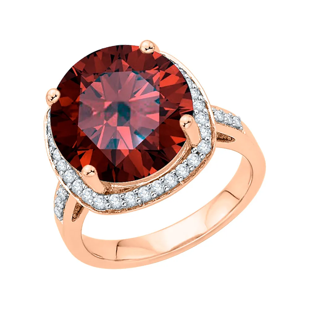 KATARINA 5 3/4 cttw G-H I2-I3 Diamond and Gemstone Halo Engagement Ring