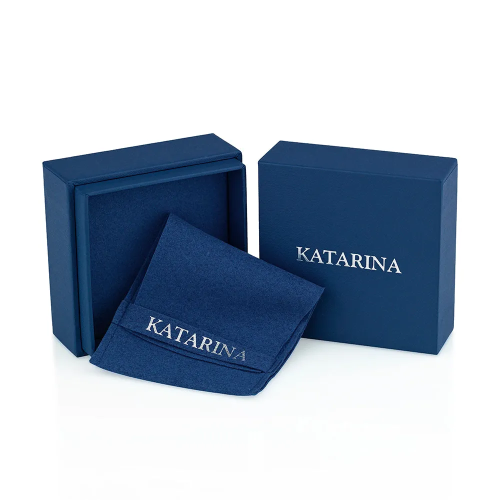 KATARINA 5 3/4 cttw G-H I2-I3 Diamond and Gemstone Halo Engagement Ring