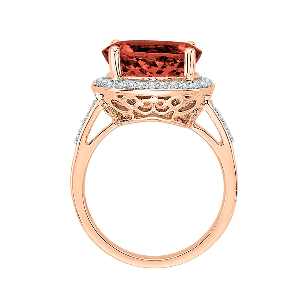 KATARINA 5 3/4 cttw G-H I2-I3 Diamond and Gemstone Halo Engagement Ring