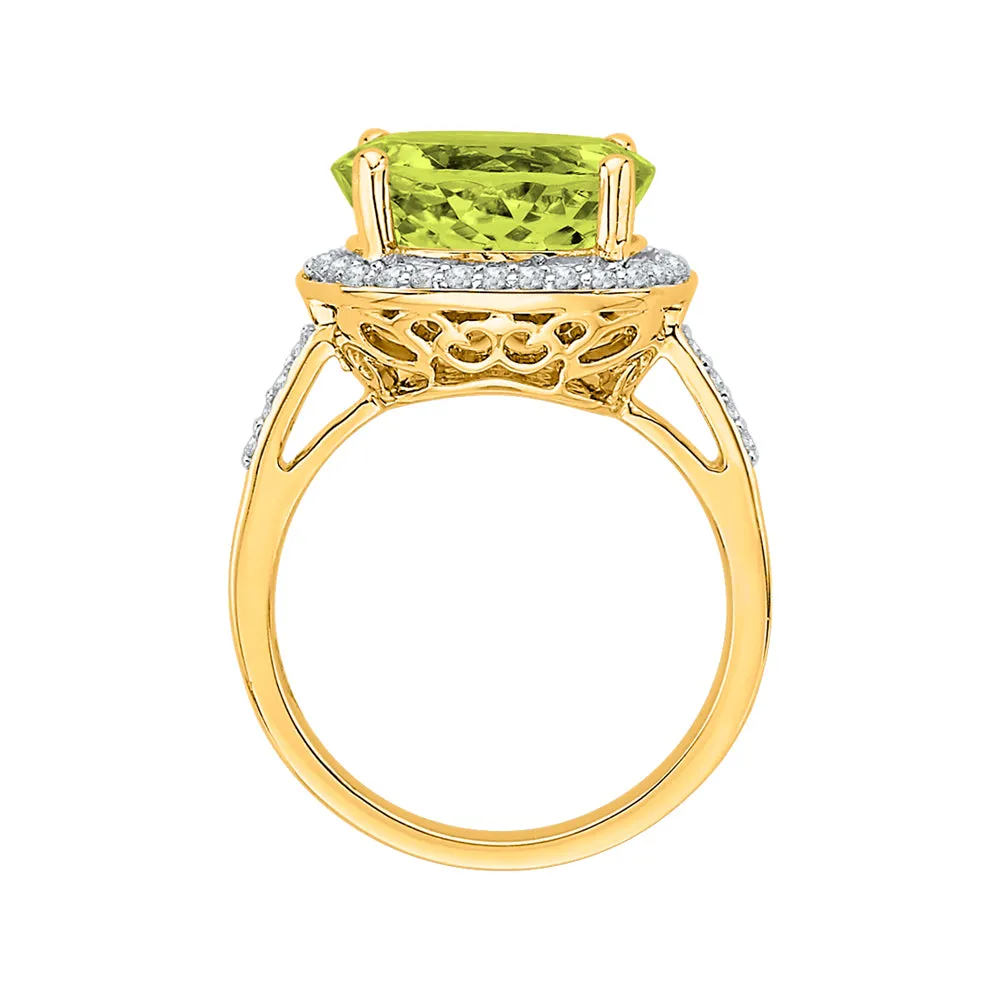KATARINA 5 3/4 cttw G-H I2-I3 Diamond and Gemstone Halo Engagement Ring