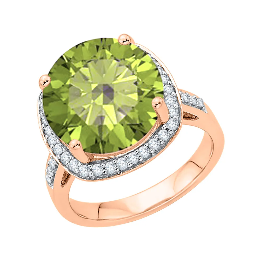 KATARINA 5 3/4 cttw G-H I2-I3 Diamond and Gemstone Halo Engagement Ring