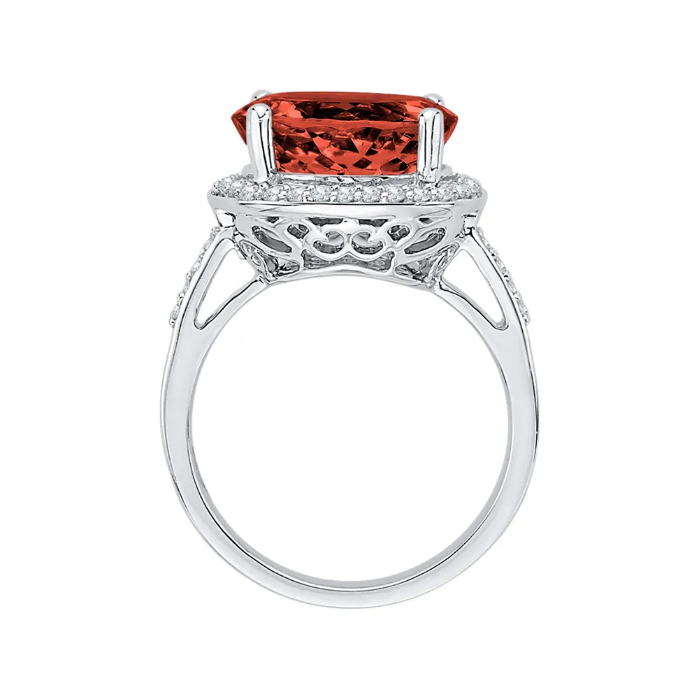 KATARINA 5 3/4 cttw G-H I2-I3 Diamond and Gemstone Halo Engagement Ring