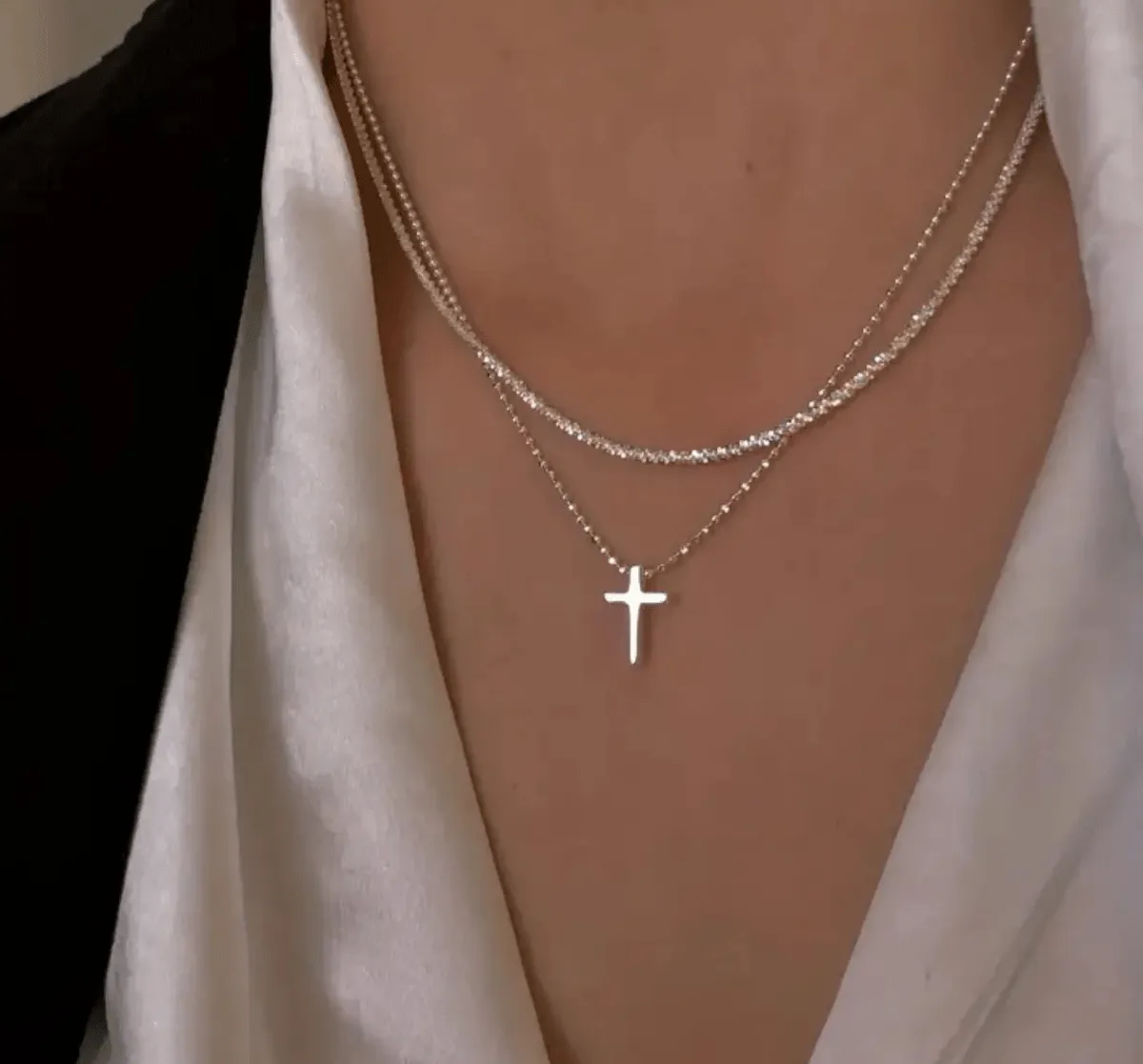 Kyerlyn Dainty Cross Necklaces