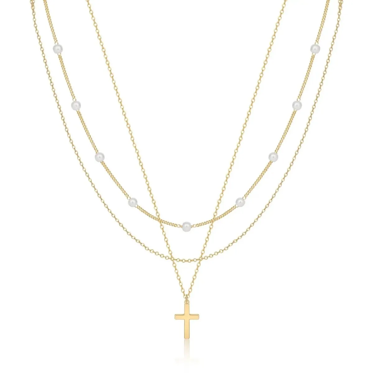 Kyerlyn Dainty Cross Necklaces