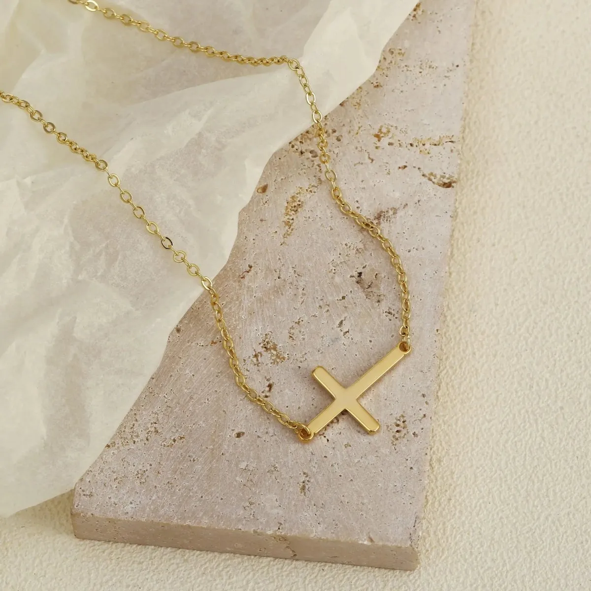 Kyerlyn Dainty Cross Necklaces