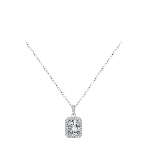 Luxurious 925 Sterling Silver Zircon Necklace by Planderful Collection