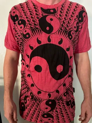 Men's Printed Yin and Yang T-Shirt