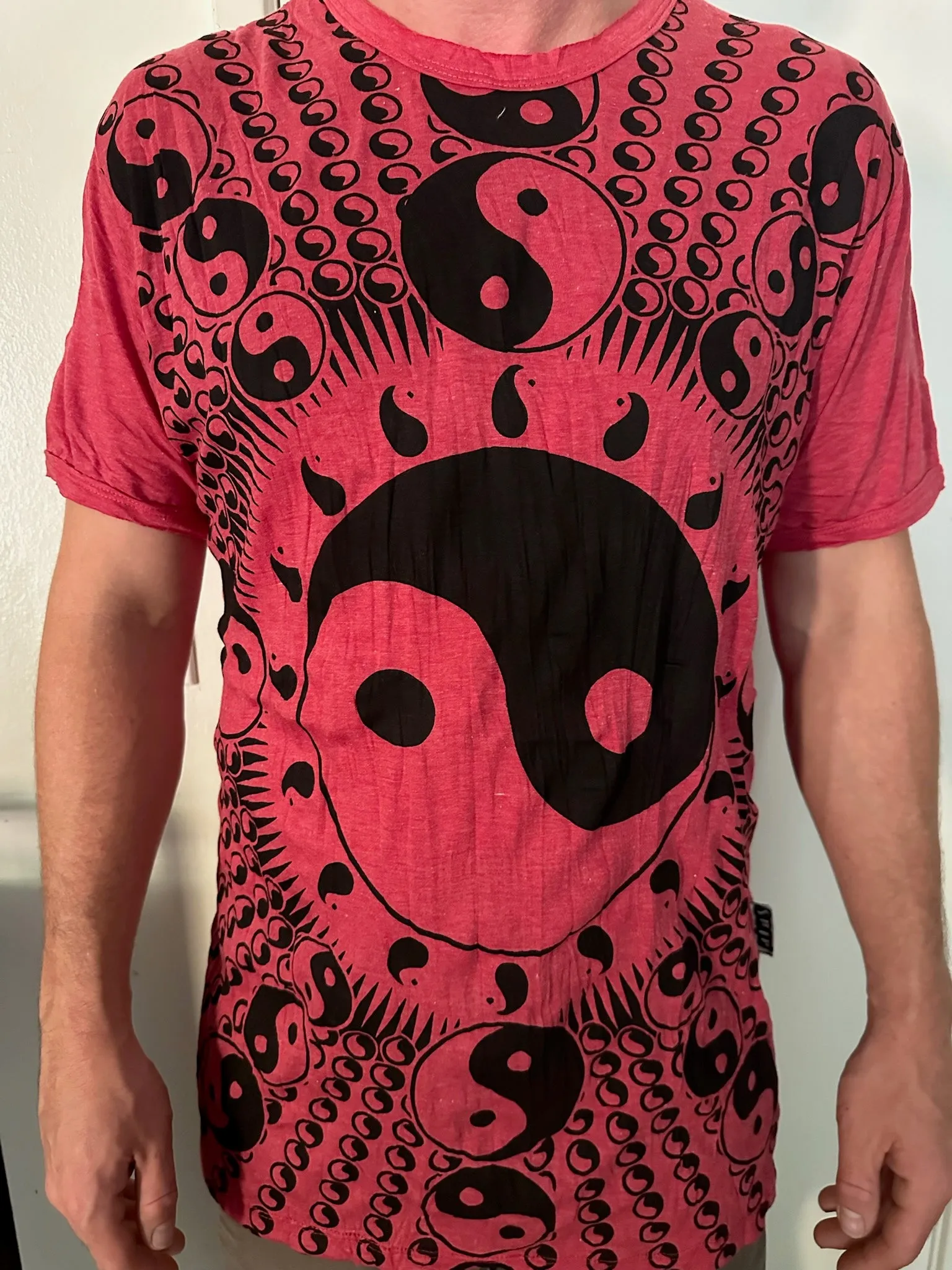 Men's Printed Yin and Yang T-Shirt