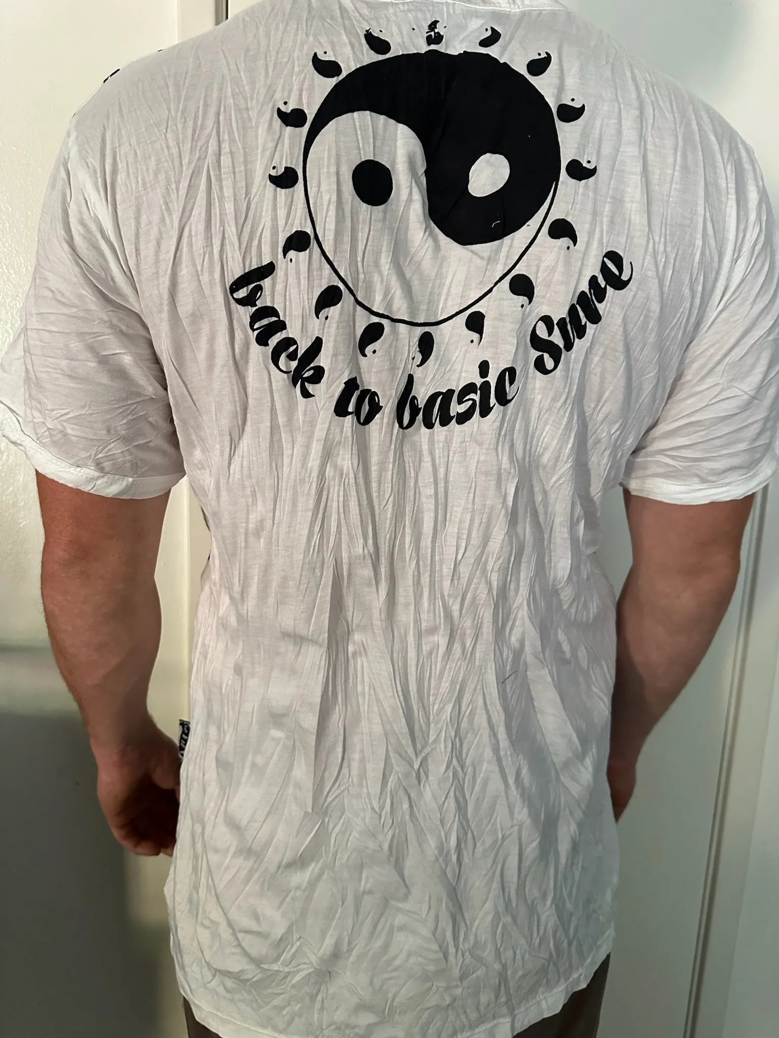 Men's Printed Yin and Yang T-Shirt