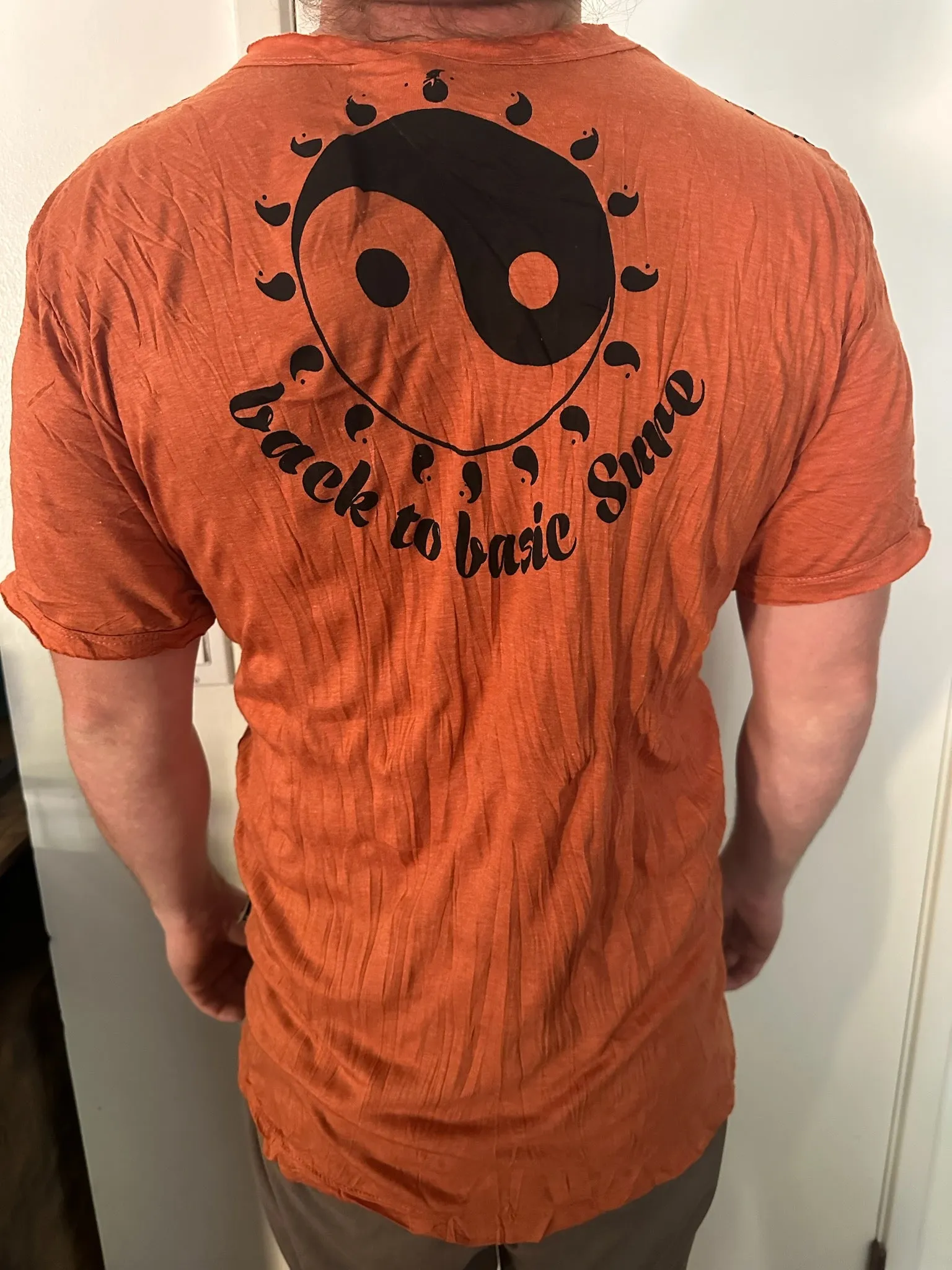 Men's Printed Yin and Yang T-Shirt