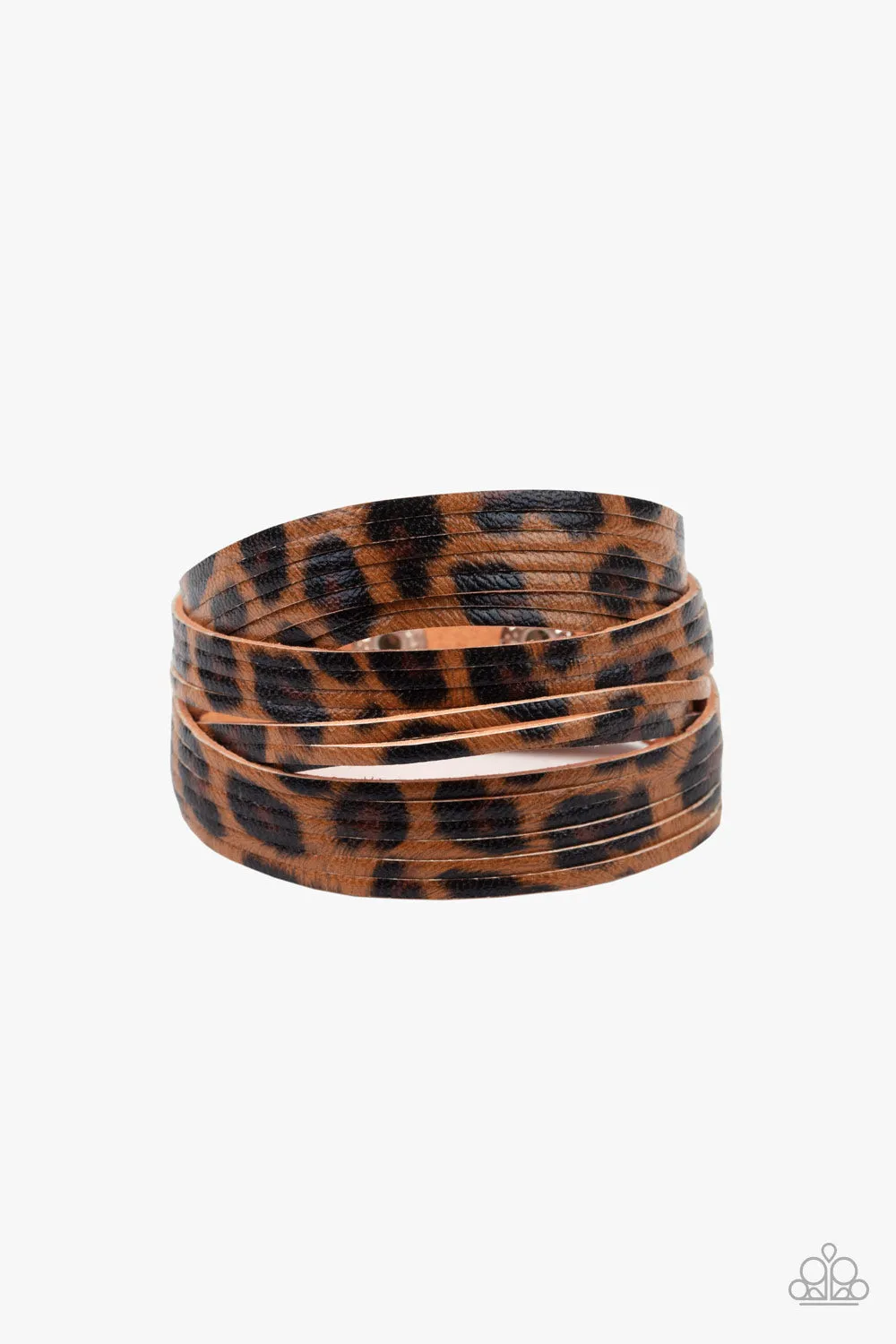 Paparazzi Bracelet ~ Hey GRRirl - Brown