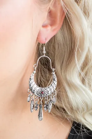 Paparazzi Earring ~ Nature Escape - Red