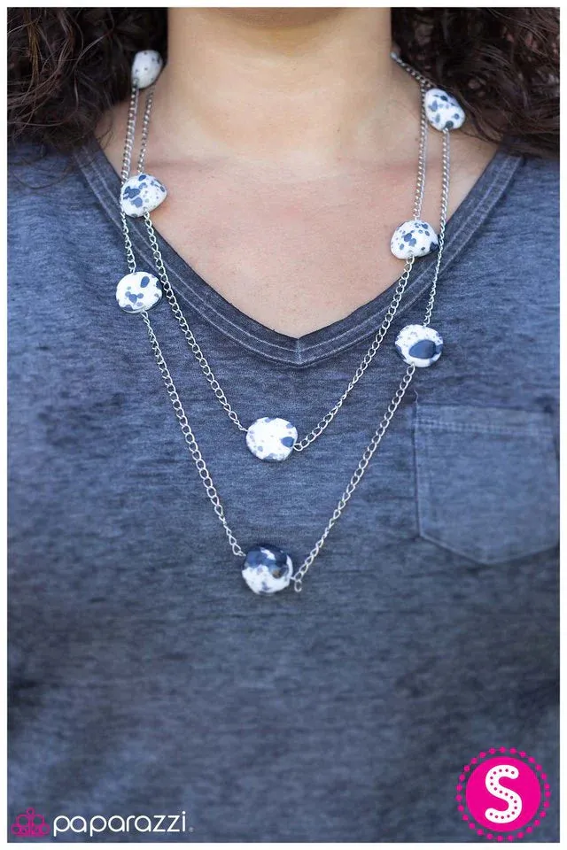 Paparazzi Necklace ~ Rockstar Status - White