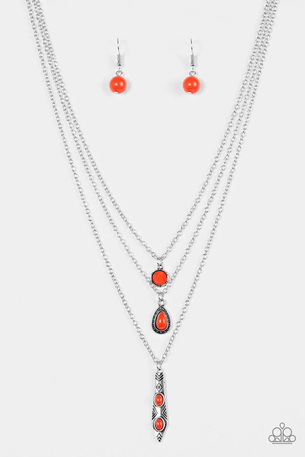 Paparazzi Necklace ~ Tahitian Princess - Red