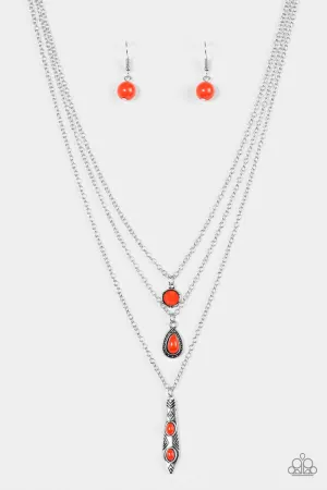 Paparazzi Necklace ~ Tahitian Princess - Red