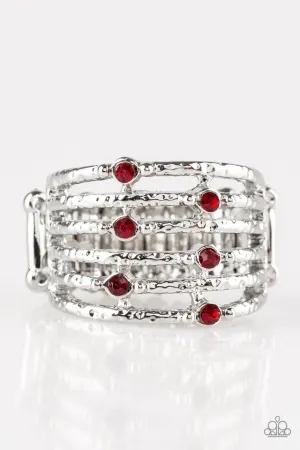 Paparazzi Ring ~ Scale Up - Red