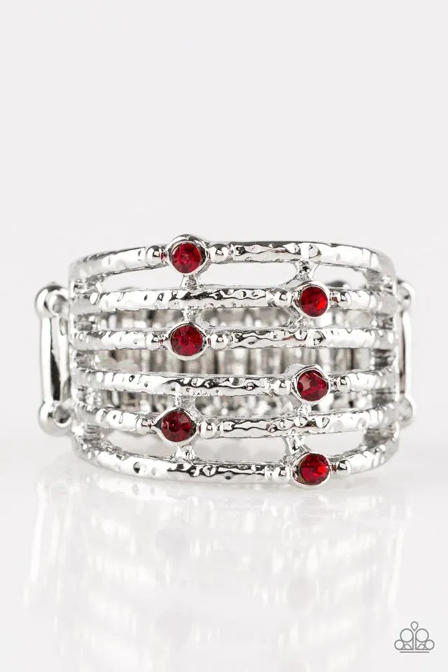 Paparazzi Ring ~ Scale Up - Red