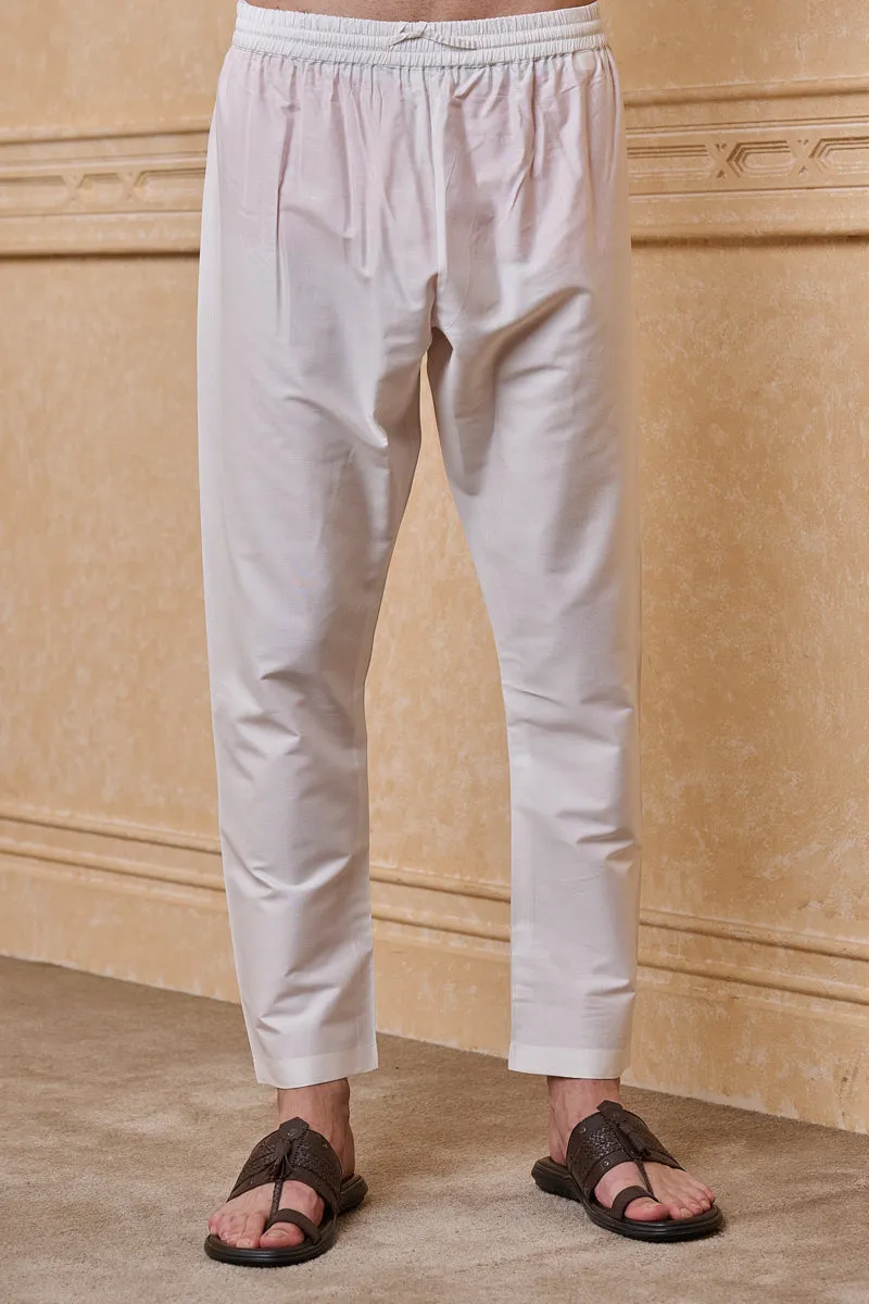 Pink Jacquard Kurta Set In Geometrical Pattern