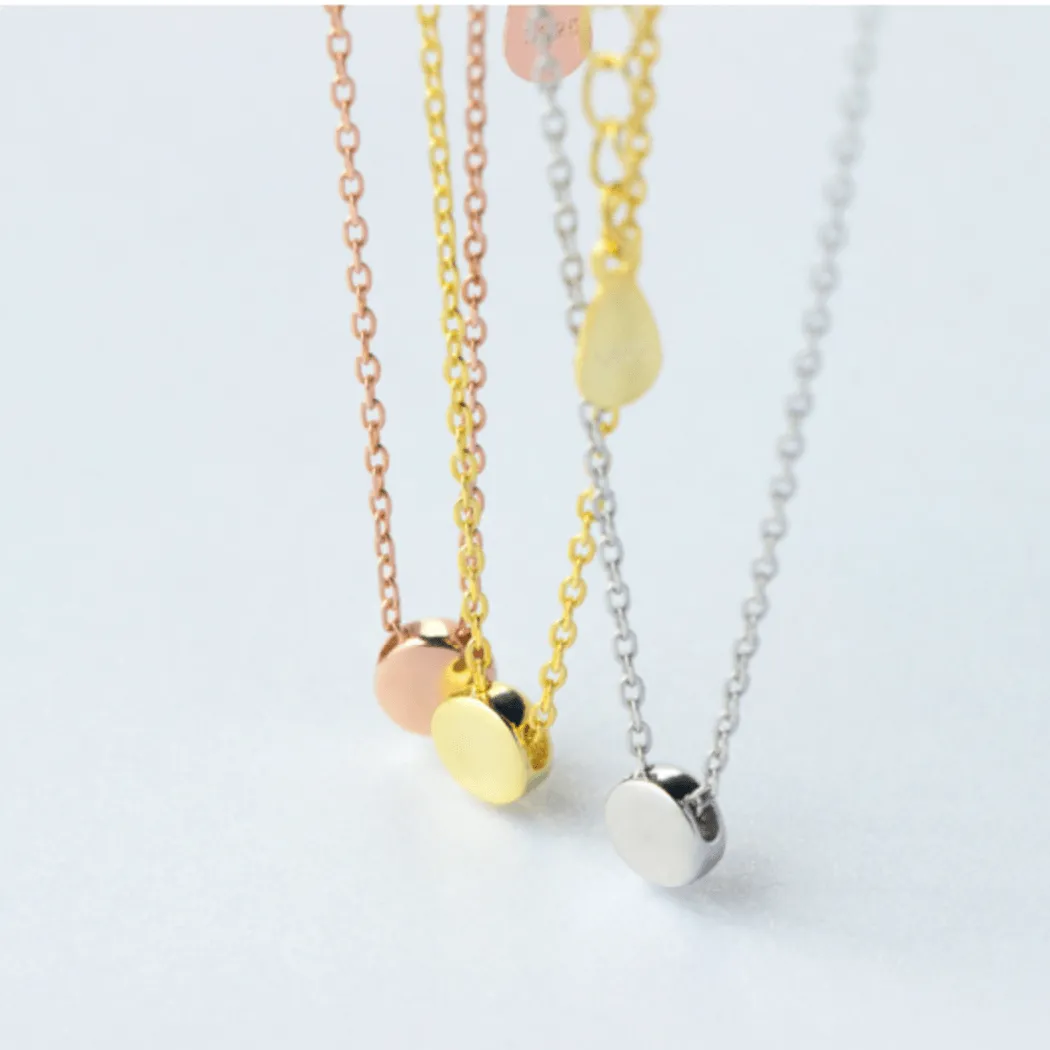 Polished Curve Minimal Necklace