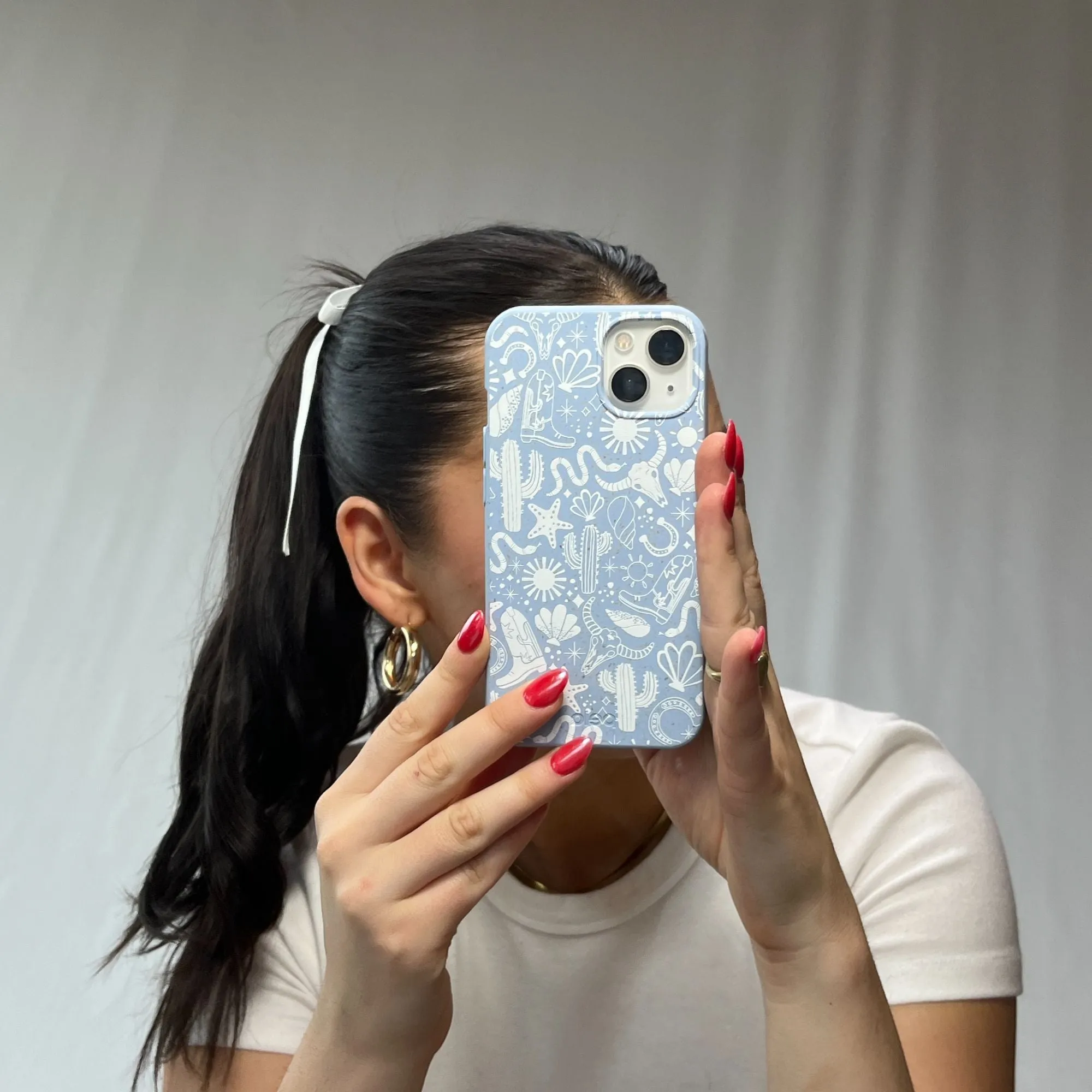 Powder Blue Coastal Rodeo Google Pixel 6a Case