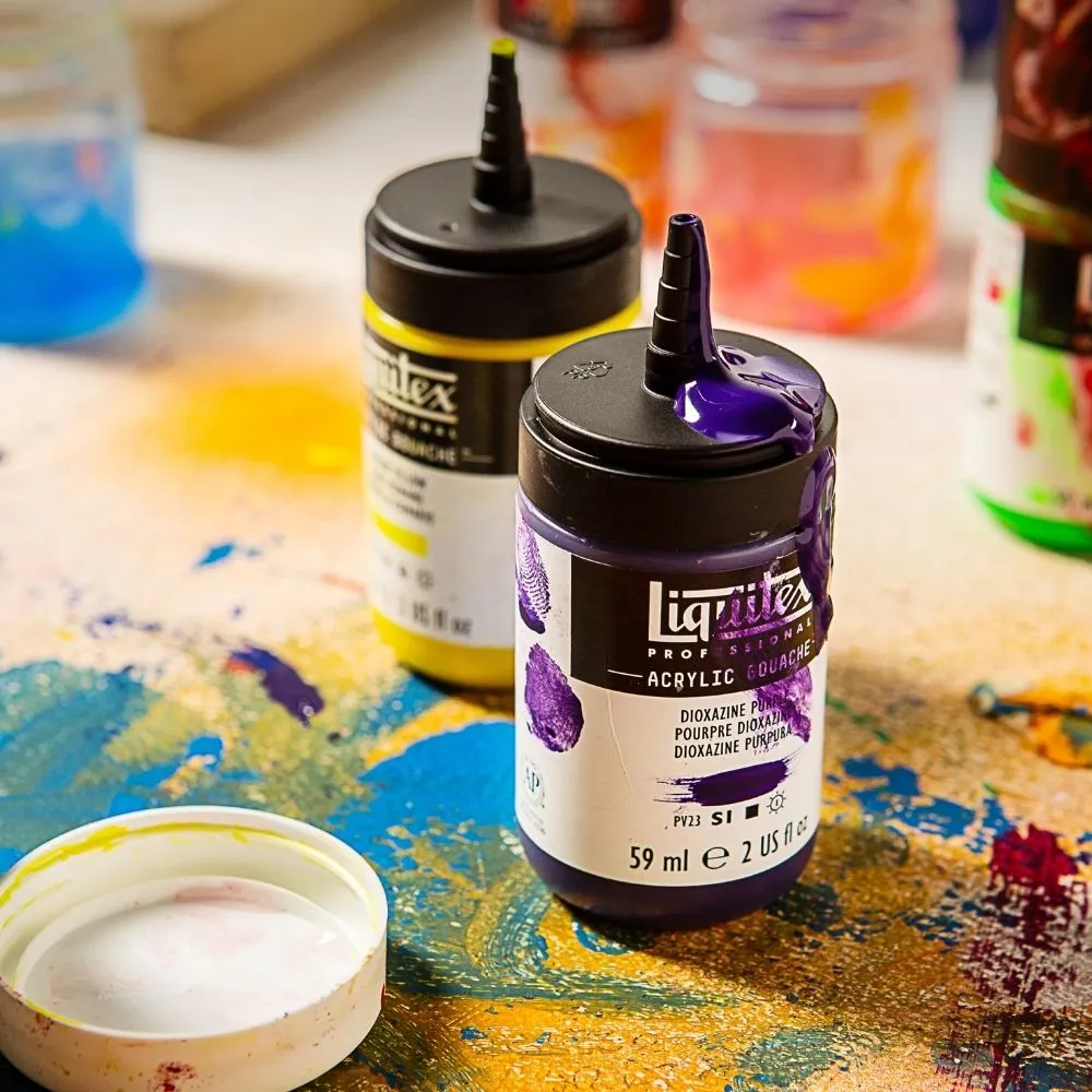 Professional Acrylic Gouache - Cerulean Blue Hue