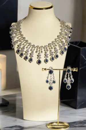 Raha- Diamanté Accent Classic Necklace Set