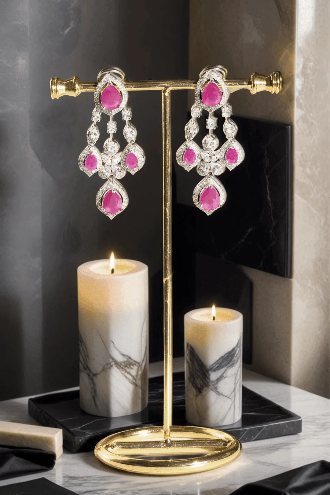 Raha- Diamanté Accent Classic Necklace Set