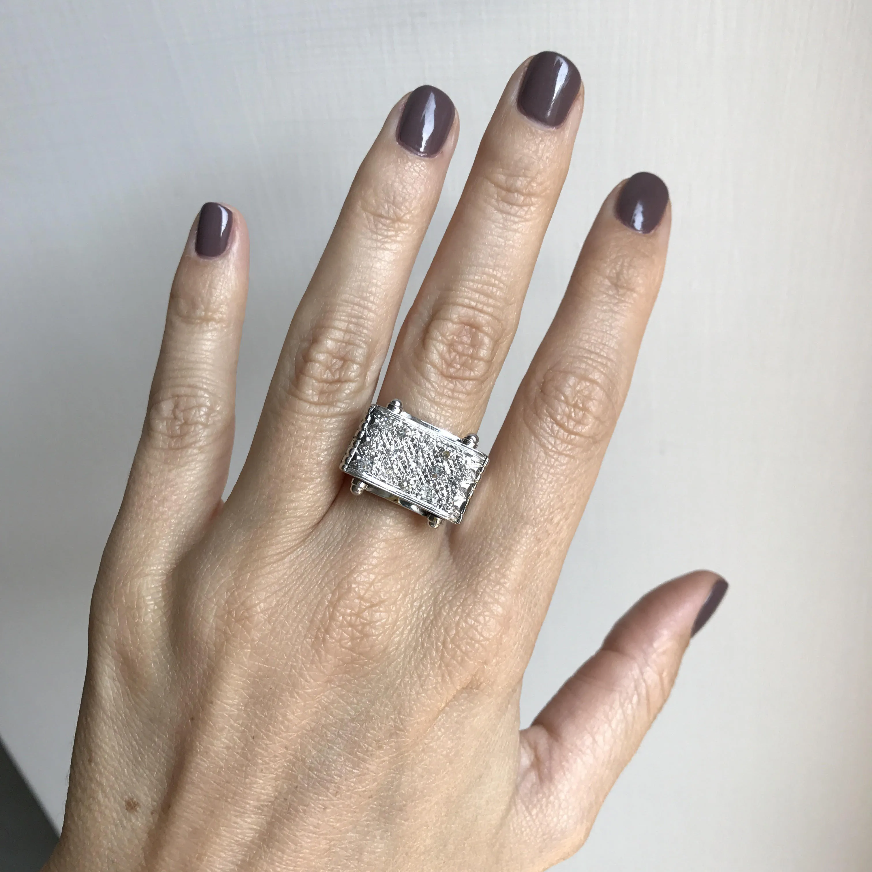 Retro Diamond Gold Ring