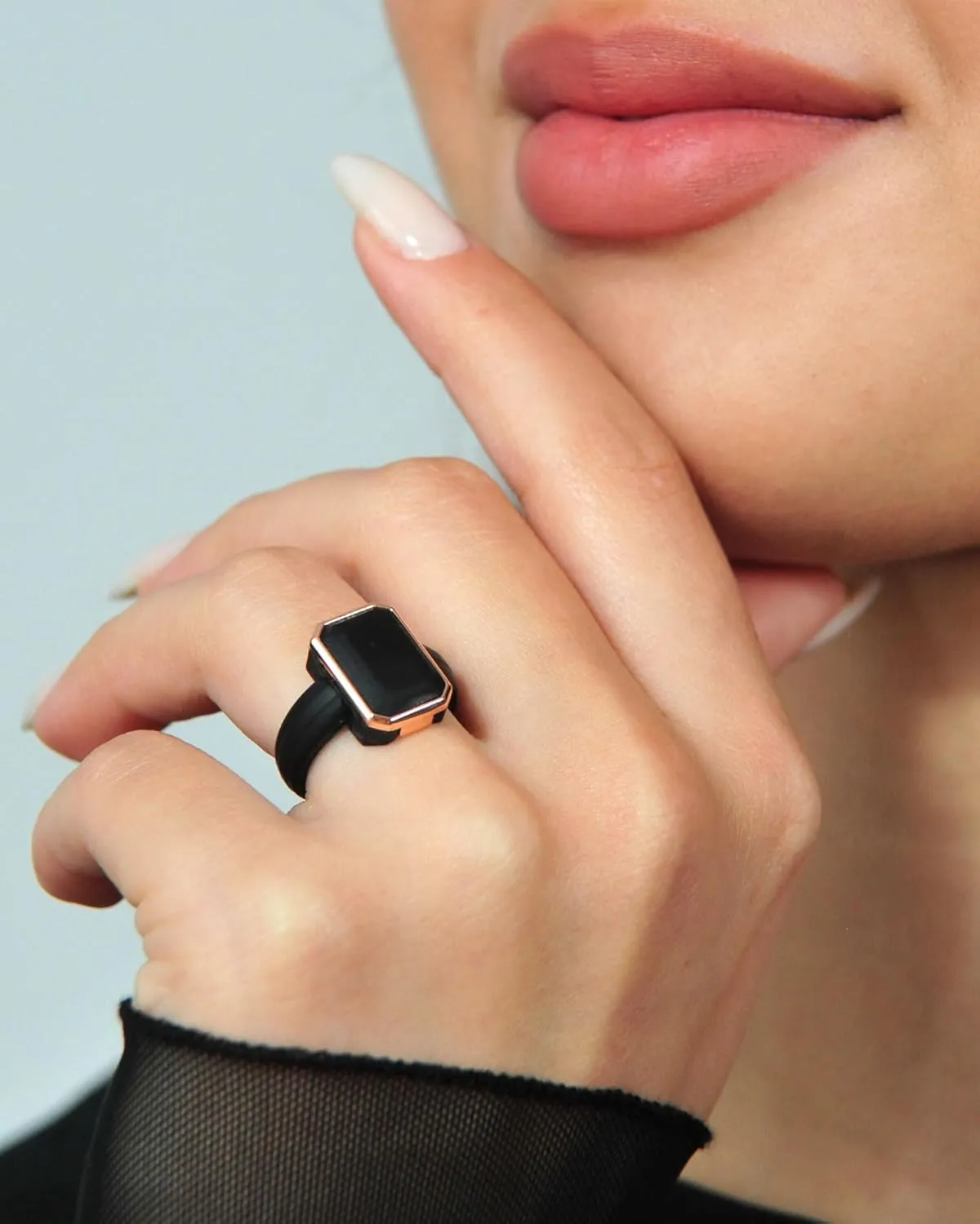 Rinfit Women's Silicone Rings - Anniversary Ring or Promise Ring for Her - Emerald Rubber Wedding Bands Women - Patented Design