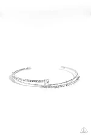 Sensational Sweetheart - White Bracelet - Paparazzi Accessories