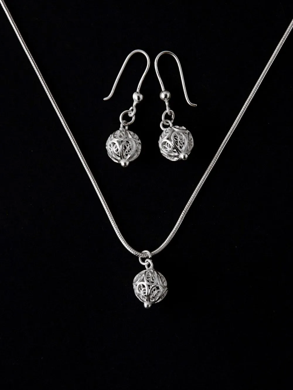 Silver Beads Pendant